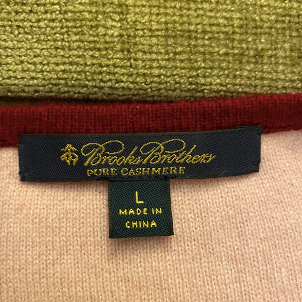 Brooks Brothers Women's V-neck Color block sweater - Picture 3 of 3